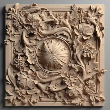 Patterns and decorations stl beige 2 3d model